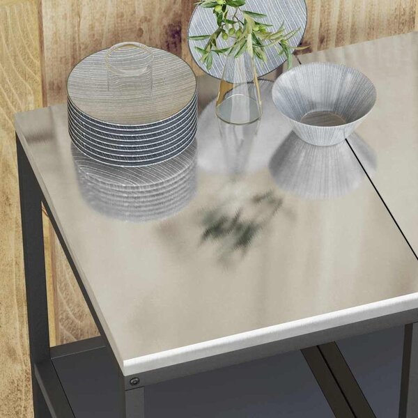 VidaXL Konyhai polcrendszer HATTEM Antracitszürke 40 x 50 x 92 cm Acél