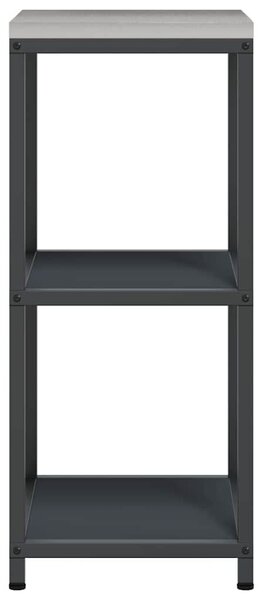 VidaXL Konyhai polcrendszer HATTEM Antracitszürke 40 x 50 x 92 cm Acél