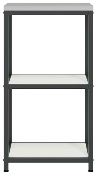 VidaXL Konyhai polcrendszer HATTEM Fehér 40 x 50 x 92 cm Acél