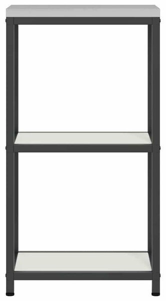 VidaXL Konyhai Tárolás HATTEM Fehér 30 x 50 x 92 cm Acél