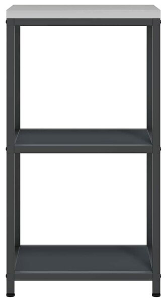 VidaXL Konyhai polcrendszer HATTEM Antracitszürke 40 x 50 x 92 cm Acél