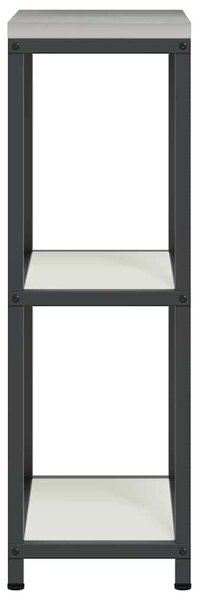 VidaXL Konyhai Tárolás HATTEM Fehér 30 x 50 x 92 cm Acél