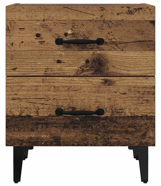 VidaXL Ágyat tartó szekrény 2 pcs Régi fa 40 x 35 x 47.5 cm Faanyag