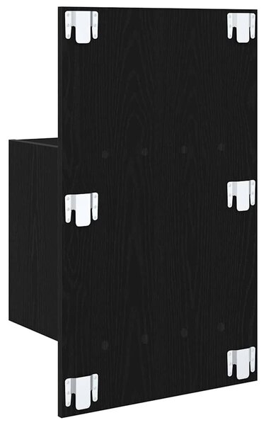 VidaXL Ágyat tartó szekrény 2 pcs Musta tammi 48.5 x 32.5 x 80 cm