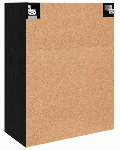 VidaXL Tárolószekrény Falra szerelhető Fekete tölgy 69,5 x 34 x 90 cm