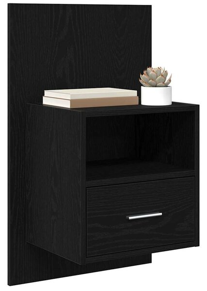 VidaXL Ágyat tartó szekrény 2 pcs Musta tammi 48.5 x 32.5 x 80 cm