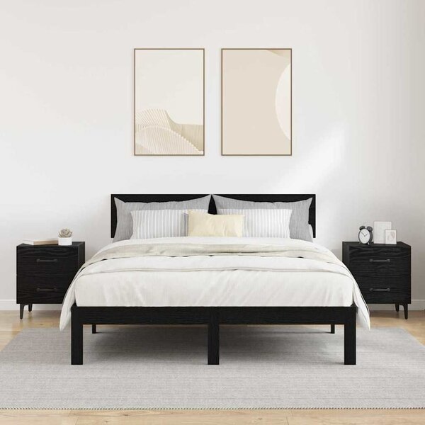 VidaXL Ágyat tartó szekrény 2 pcs Musta tammi 40 x 35 x 47.5 cm