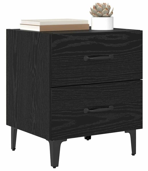 VidaXL Ágyat tartó szekrény 2 pcs Musta tammi 40 x 35 x 47.5 cm