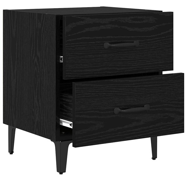 VidaXL Ágyat tartó szekrény 2 pcs Musta tammi 40 x 35 x 47.5 cm