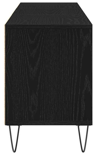 VidaXL TV szekrény 150 x 30 x 44,5 cm Fekete tölgy Szerelt Fa