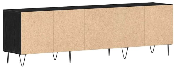 VidaXL TV szekrény 150 x 30 x 44,5 cm Fekete tölgy Szerelt Fa