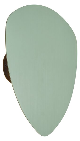 Design fali lámpa zöld organikus 20 cm 2-lámpás - Pulley