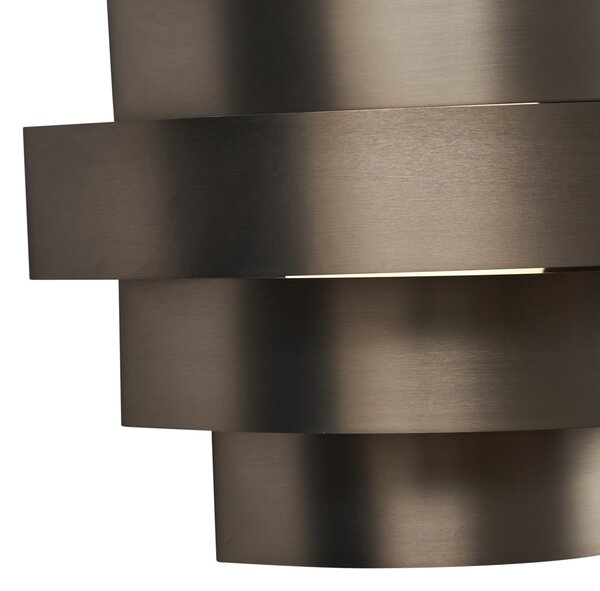 Modern fali lámpa gunmetal LED-del, 3 fokozatban dimmelhető - Lines