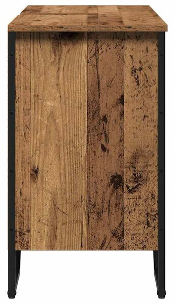 VidaXL Fürdőszobai mosdószekrény Öreg fa 91 x 35 x 60 cm Szerelt fa