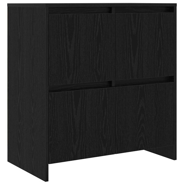 VidaXL Oldalszekrények 2 pcs Musta tammi 70 x 41 x 75 cm Faanyag