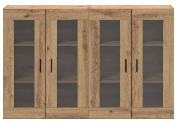 VidaXL Fali Szekrények 2 db kézműves tölgy 69,5 x 34 x 90 cm