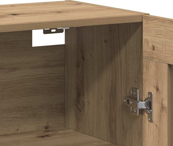 VidaXL Fali Szekrények 2 db kézműves tölgy 69,5 x 34 x 90 cm