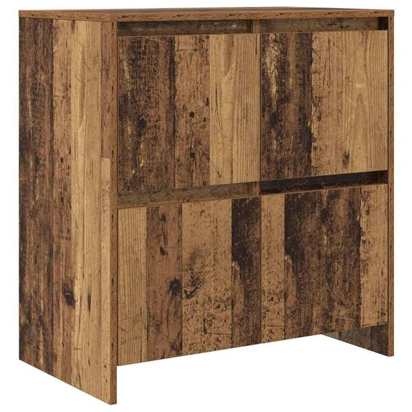 VidaXL Oldalszekrények 2 pcs Régi fa 70 x 41 x 75 cm Faanyag