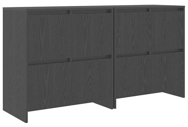 VidaXL Oldalszekrények 2 pcs Musta tammi 70 x 41 x 75 cm Faanyag
