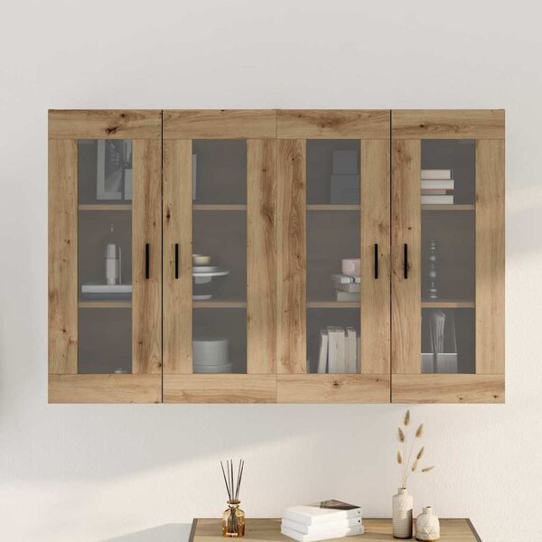 VidaXL Fali Szekrények 2 db kézműves tölgy 69,5 x 34 x 90 cm
