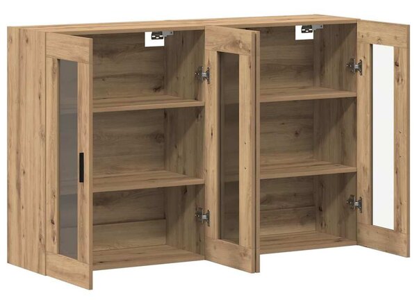 VidaXL Fali Szekrények 2 db kézműves tölgy 69,5 x 34 x 90 cm