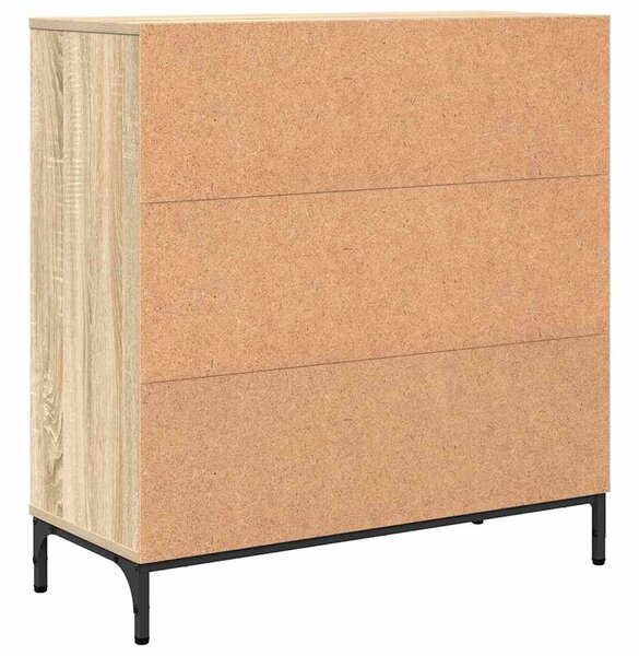 VidaXL Széf Sonoma tölgy 79,5 x 33 x 82 cm Szerelt Fa