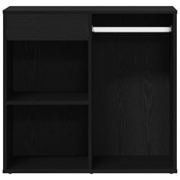 VidaXL Sminkes szekrény Fekete tölgy 80 x 40 x 75 cm Szerelt Fa