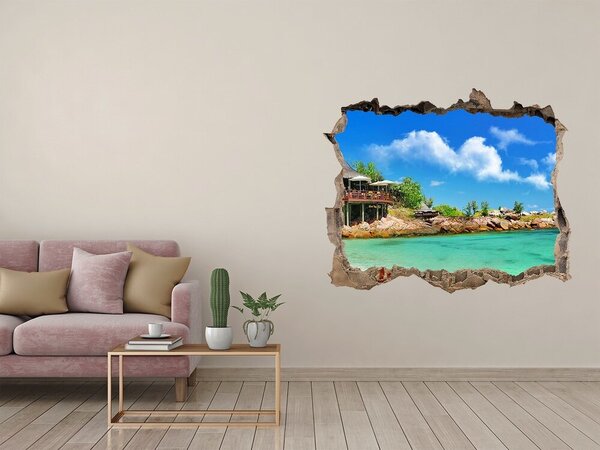 3d-s lyukat fali matrica Seychelles strand