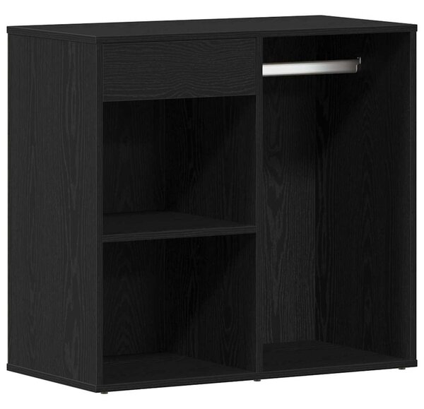 VidaXL Sminkes szekrény Fekete tölgy 80 x 40 x 75 cm Szerelt Fa