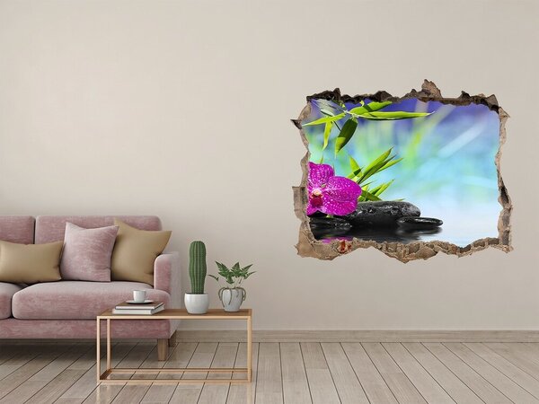 3d-s lyukat fali matrica Bambusz orchidea