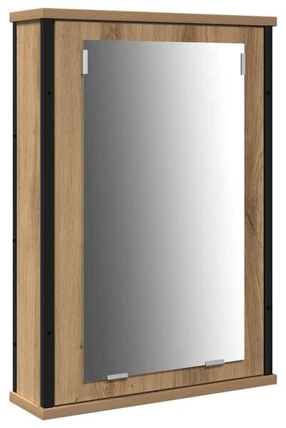 VidaXL Fürdőszoba bútor szett 4 pcs kézműves tölgy 33 x 33 x 185.5 cm