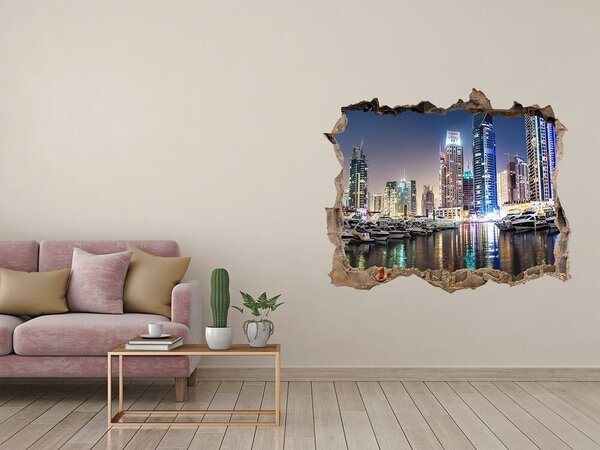 3d-s lyukat fali matrica Dubai éjjel