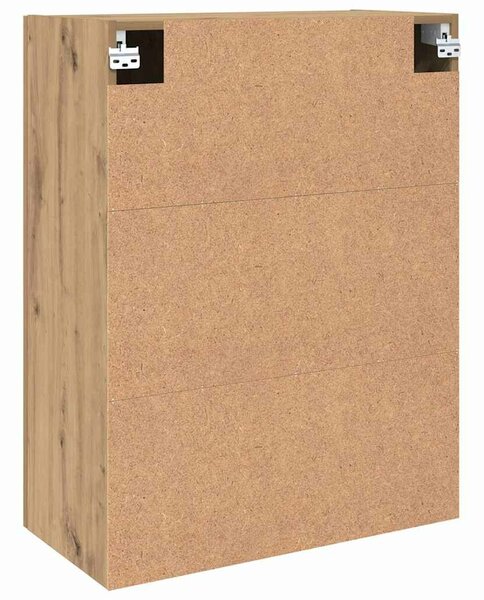 VidaXL Fali szekrény 2 db Artisan tölgy 69,5 x 34 x 90 cm Szerelt Fa