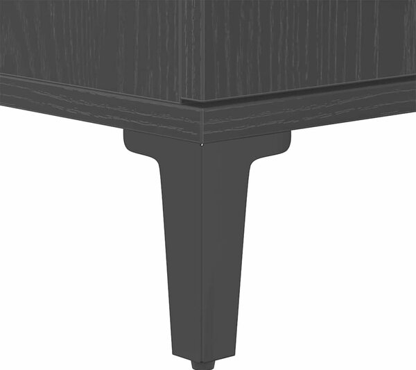 VidaXL Fürdőszoba Székény Fekete tölgy 30 x 30 x 190 cm Szerelt Fa
