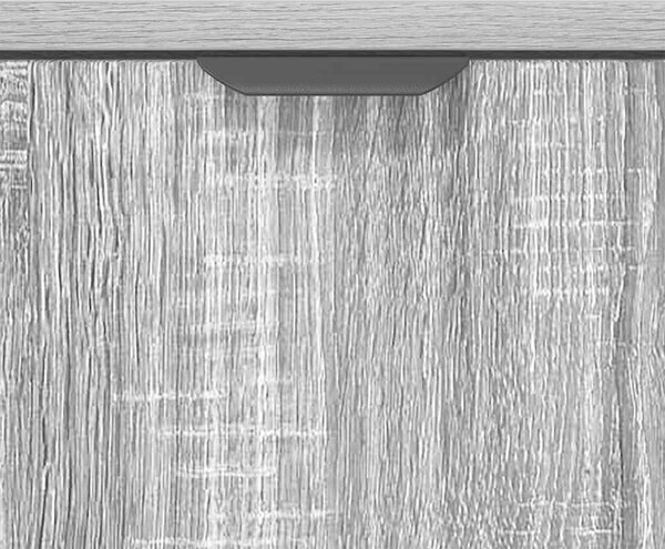 VidaXL Széf Szürke Sonoma 79,5 x 33 x 82 cm Szerelt Fa