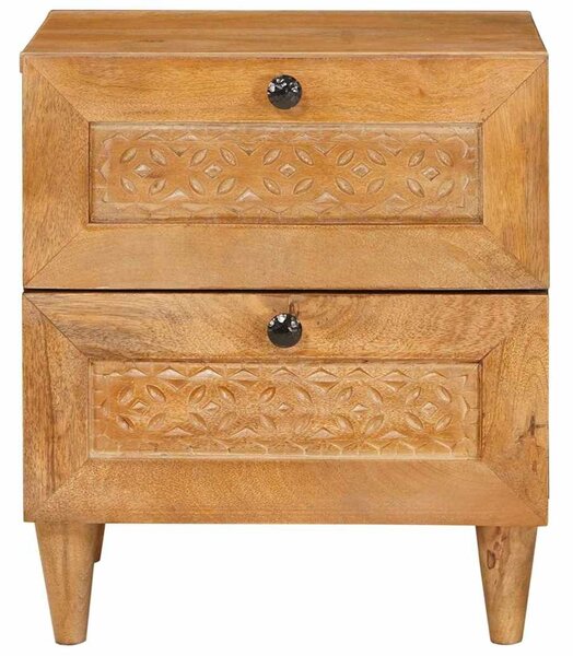 VidaXL Éjjeliszekrény 2 pcs Világos Barna 40 x 33 x 46 cm Szerelt Fa
