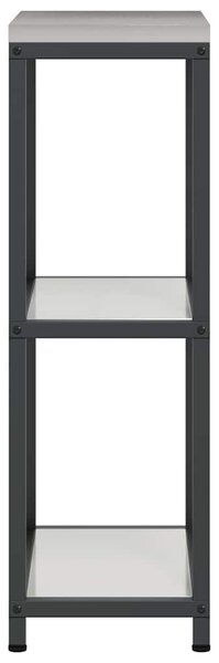 VidaXL Konyhai Tárolás HATTEM Ezüst 30 x 50 x 92 cm Acél