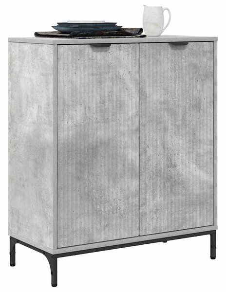 VidaXL Széf Beton Szürke 69,5 x 33 x 82 cm Szerelt Fa