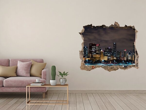 3d-s lyukat fali matrica Chicago éjjel