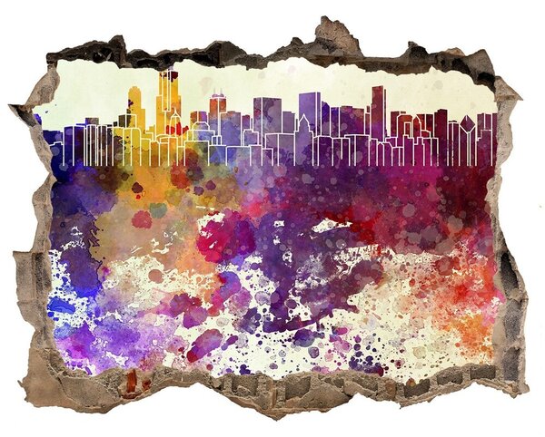 3d-s lyukat fali matrica Színes chicago