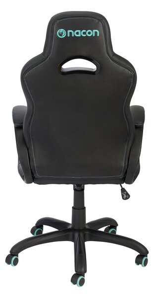 Nacon CH-350, Műbőr, 78,5 cm, Max. 100 kg, Állítható háttámla, Fekete-Tűrkíz, Gamer szék