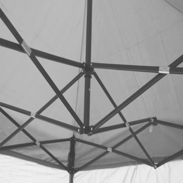 Összecsukható kerti sátor, gyorsan felállítható, 6x3x3 m, pavilon 3 oldalfal, állítható magasság