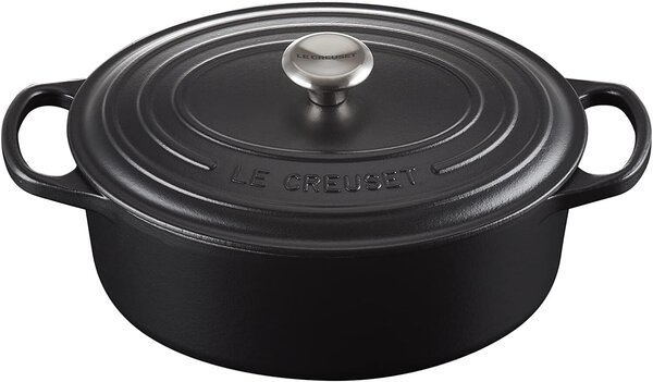 Le Creuset Signature 27cm Öntöttvas Főzőedény 4.1L - Fekete