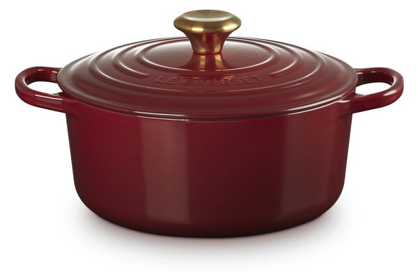 Le Creuset Signature Öntöttvas Lábas fedővel Ø 24cm - Piros