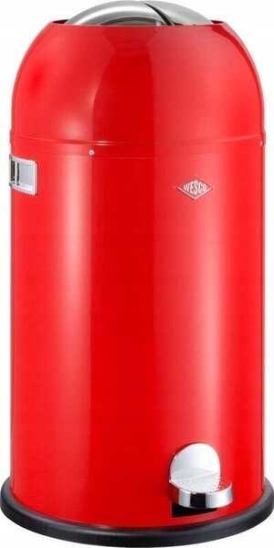 WESCO Kickmaster Soft 33 literes pedálos fém szemetes - Piros
