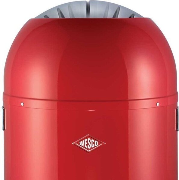 WESCO Kickmaster Soft 33 literes pedálos fém szemetes - Piros