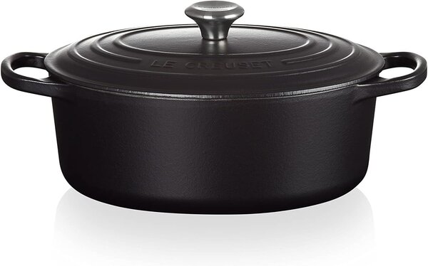 Le Creuset Signature 27cm Öntöttvas Főzőedény 4.1L - Fekete