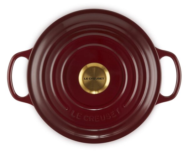 Le Creuset Signature Öntöttvas Lábas fedővel Ø 24cm - Piros