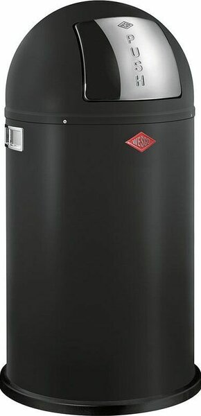 WESCO Kickmaster Soft 33 literes pedálos fém szemetes - Matt fekete