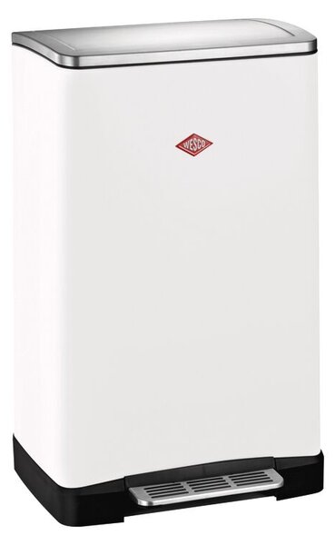 WESCO Big Double Boy 2 x 18 literes pedálos fém szemetes - Matt fehér
